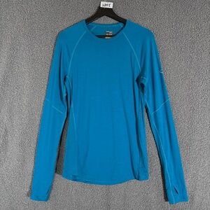 Icebreaker Merino Wool Blend 150 Zone Base Layer Sweatshirt - Men's Size M Blue